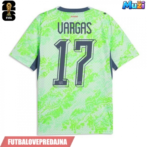 Lacne Muži Futbalové dres Švajčiarsko Ruben Vargas #17 MS 2026 Krátky Rukáv - Preč